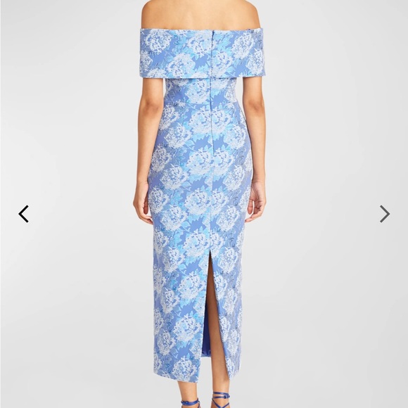 Emmerson Off-Shoulder Floral Jacquard Dress - Picture 4 of 6